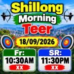 Shillong Morning Teer Result Today First Round 10:30AM Second Round 11 :30AM