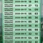 Shillong Morning Teer Previous Results